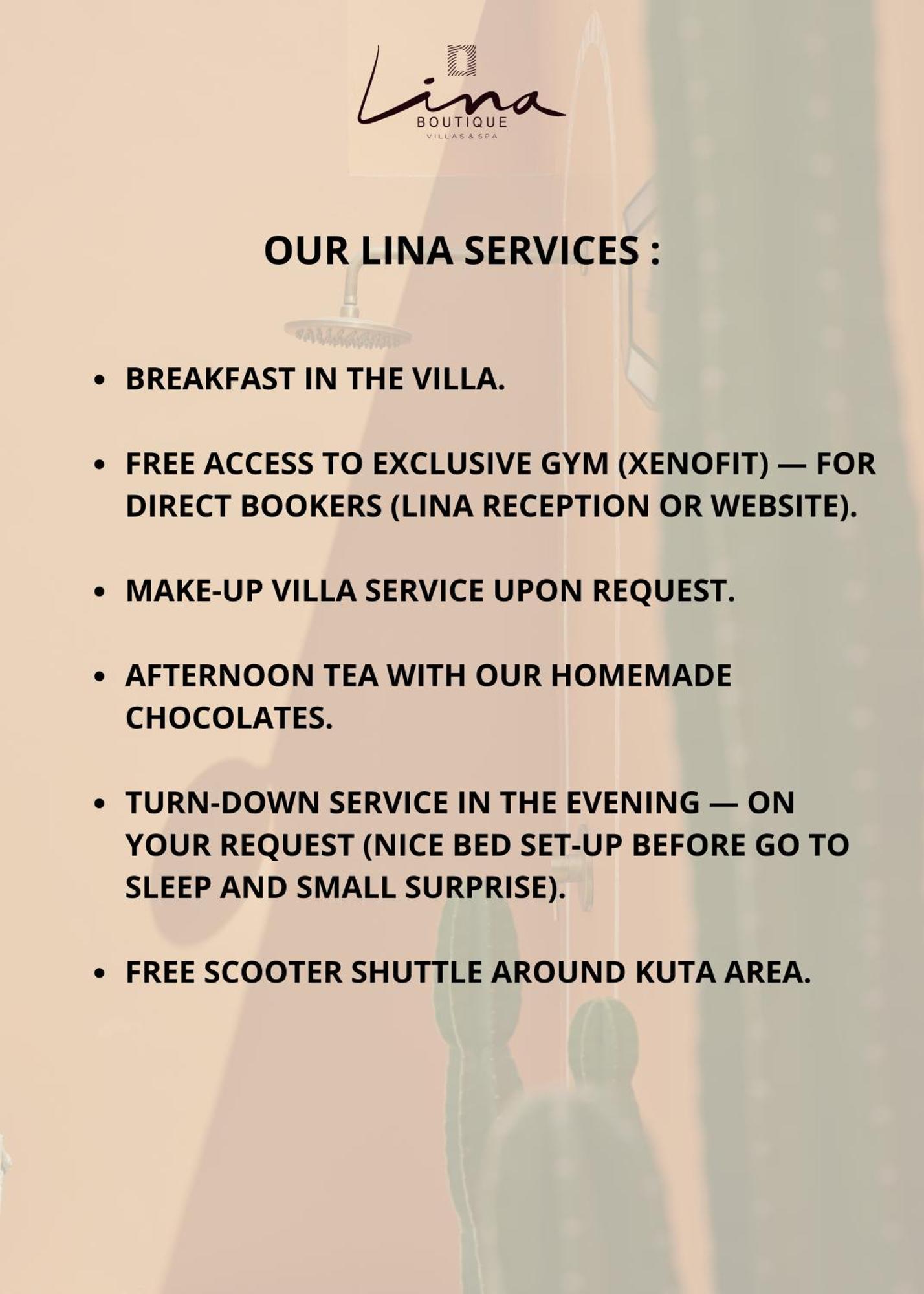 Lina Boutique Villas And Spa Kuta  Exterior photo